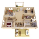 Blokhut - Tuinhuis - Home Office 92mm Finn incl. fund. vloer, vlonder Prijs exclusief dakbedekking - dient apart besteld te worden Shingles: 108 m² Afmeting: L1040xB740xH365cm 