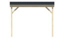 Zijluifel B150xD275cm Prijs exclusief dakbedekking - dient apart besteld te worden Dakleer: 10 m² / Shingles: 6 m²  