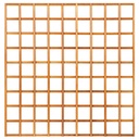 Trellis recht hardhout H180xB180cm glad geschaafd lamel: 1.4x3.0cm  Houtsoort: Keruing 