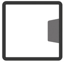 Berton©-paal wit/grijs, diamantkop 10x10x180cm eindmodel IJssel-serie voor scherm: 90x180  