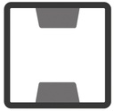 Berton©-paal LG wit/grijs, diamantkop 10x10x280cm Amstel-serie voor scherm: 180x180  