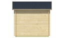 Blokhut - Tuinhuis 28mm Klair Prijs exclusief dakbedekking - dient apart besteld te worden Dakleer: 20 m² / Easy-roofing: 20 m² / EPDM: Set 40.9991/04 Afmeting: L240xB300xH234cm 