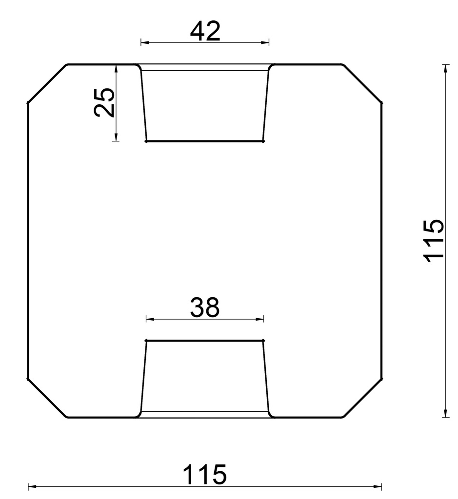 Berton©-sleufpaal 11.5x11.5 antraciet 11.5x11.5x244cm Reest-serie   