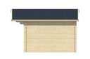Blokhut - Tuinhuis 34mm Peter / Albacete Prijs exclusief dakbedekking - dient apart besteld te worden Dakleer: 20 m² / Shingles: 15 m² / Aqua: 22 STK / Profiel: zie tab Afmeting: L300xB300xH236cm 