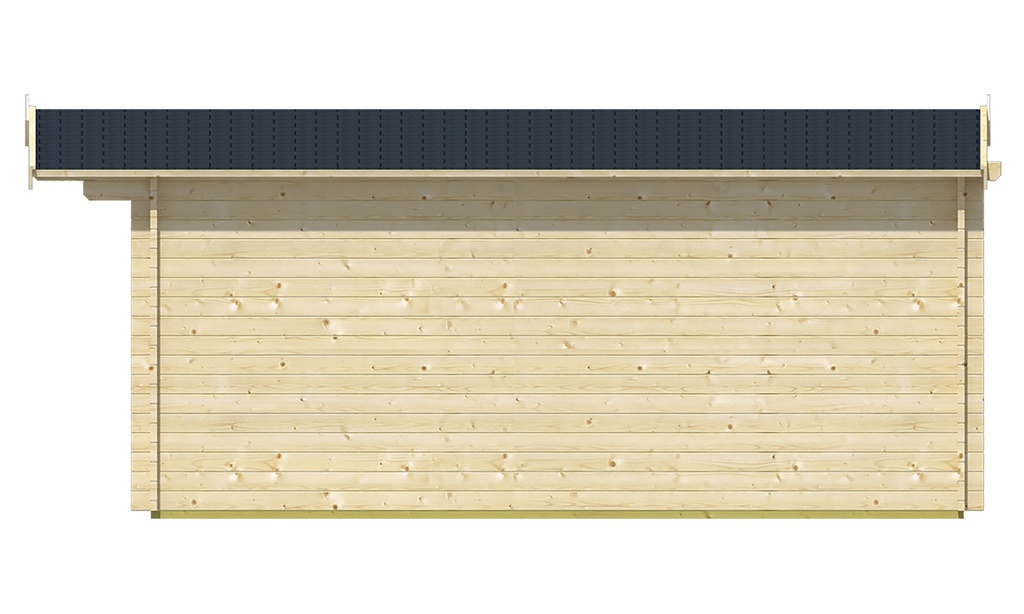 Blokhut - Tuinhuis 40mm Julia Prijs exclusief dakbedekking - dient apart besteld te worden Dakleer: 30 m² / Shingles: 24 m² / Aqua: 32 STK / Profiel: zie tab Afmeting: L300xB500xH236cm 