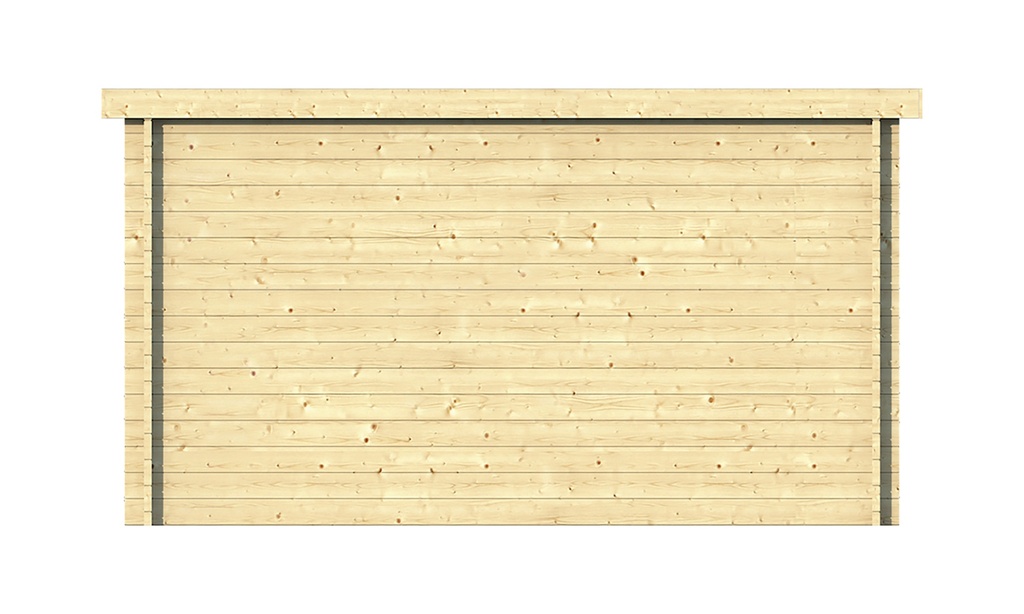 Blokhut - Tuinhuis 40mm Annabel Prijs exclusief dakbedekking - dient apart besteld te worden Easy-roofing: 30 m² / EPDM: Set 40.9991/13 Afmeting: L500xB400xH223cm Gehard ISO glas