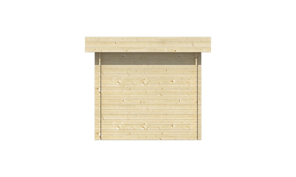 Blokhut - Tuinhuis 28mm Maja met overkapping Prijs exclusief dakbedekking - dient apart besteld te worden Dakleer: 40 m² / Easy-roofing: 30 m² / EPDM: Set 40.9991/14 Afmeting: L240xB640xH228cm 