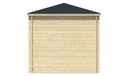 Blokhut - Tuinhuis 28mm Jos Prijs exclusief dakbedekking - dient apart besteld te worden Dakleer: 20 m² / Shingles: 15 m² Afmeting: L250xB250xH247cm 