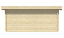 Blokhutprieel 40mm Konstantin Prijs exclusief dakbedekking - dient apart besteld te worden Dakleer: 32,5 m² / Easy-roofing: 30 m² / EPDM: Set 40.9991/20 Afmeting: L500xB350xH222cm 
