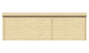 Blokhut - Tuinhuis 40mm Annette met overkapping Prijs exclusief dakbedekking - dient apart besteld te worden Easy-roofing: 40 m² / EPDM: Set 40.9991/19 Afmeting: L700xB400xH233cm 