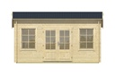 Blokhut - Tuinhuis 40mm Tane Prijs exclusief dakbedekking - dient apart besteld te worden Dakleer: 30 m² / Shingles: 24 m² / Aqua: 30 STK / Profiel: zie tab Afmeting: L500xB400xH279cm 
