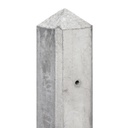 Berton©-motiefpaal wit/grijs, diamantkop 10x10x280cm Schie-serie voor scherm: 130x180  