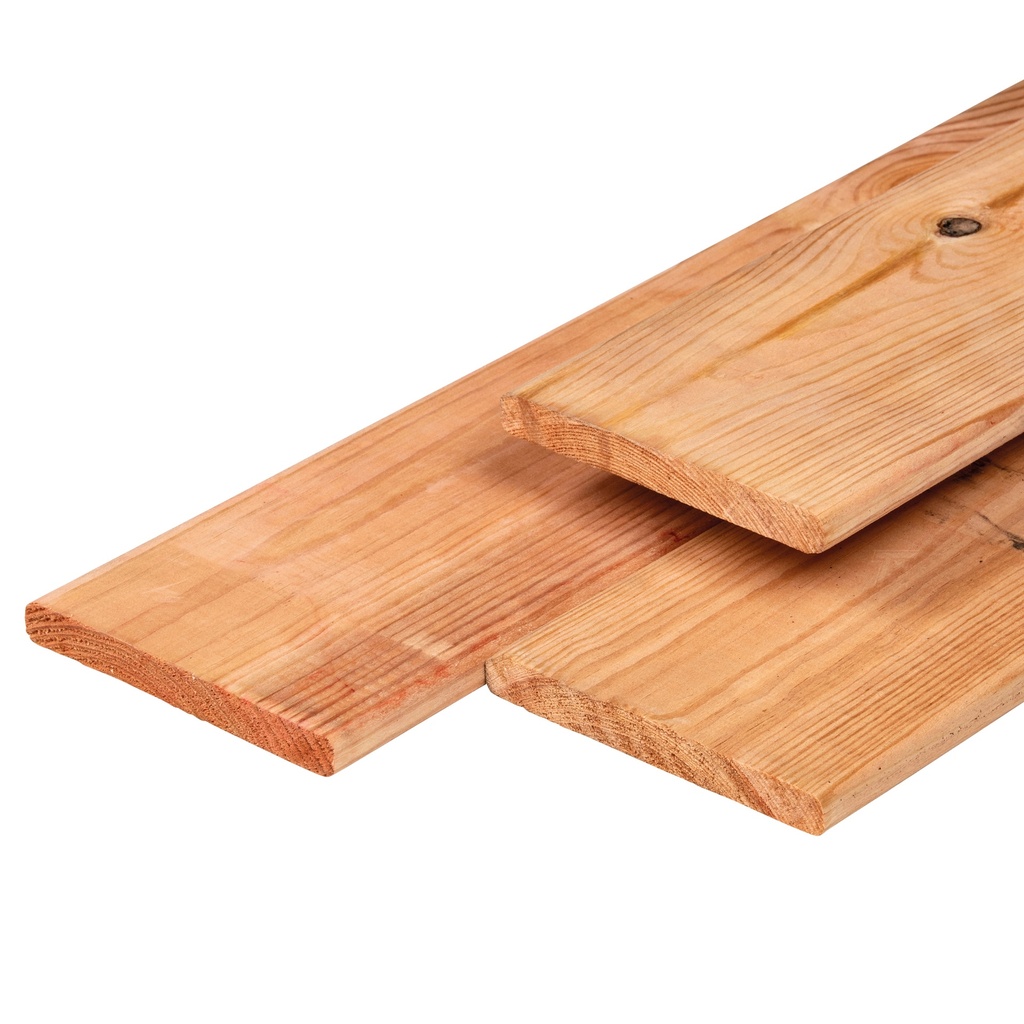 Red Class Wood plank 1.6x14.0x180cm geschaafd