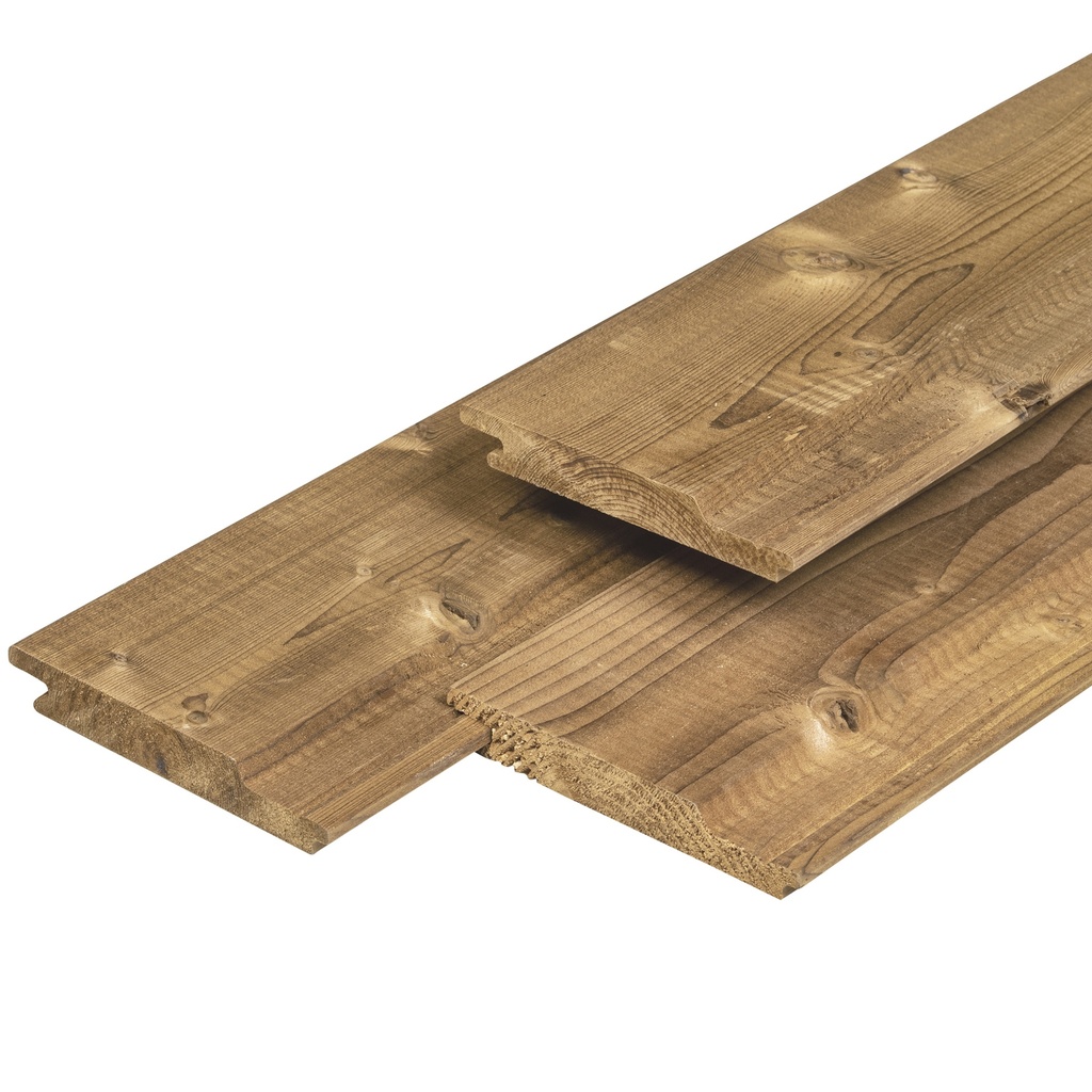 Caldura Wood grenen overhangend rabat 1.8x14.1x300cm geschaafd werkend: 12.8cm   