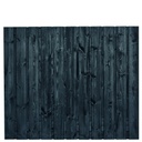 Tuinscherm zwart gesp. 23 planks (21+2) Dresden 150x180cm Planken: 1.6x14.0cm / 21 stuks 2 tussenplanken van 1.6x14.0cm, rvs geschroefd  