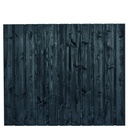 Tuinscherm zwart gesp. 23 planks (21+2) Dresden 150x180cm Planken: 1.6x14.0cm / 21 stuks 2 tussenplanken van 1.6x14.0cm, rvs geschroefd  