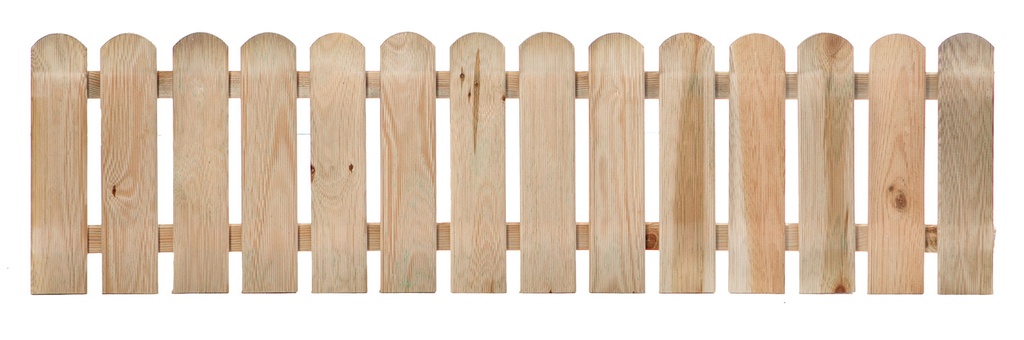 Tuinhek geïmpregneerd recht H40xB150 Econoom lamel afmeting: 1.6x9.0cm / 14 lamellen glad geschaafd  