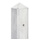 Berton©-paal wit/grijs, diamantkop 10x10x308cm hoekmodel Maas-serie voor scherm: 180x180  
