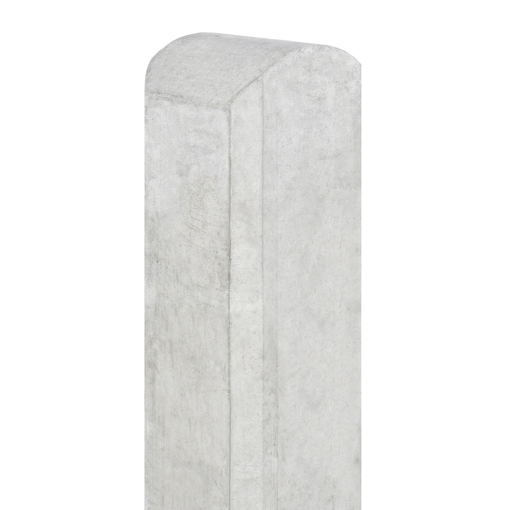 Berton©-paal wit/grijs, ronde kop 10.0x10.0x280cm Waal-serie voor scherm: 180x180cm  
