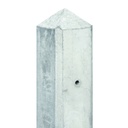 Berton©-paal wit/grijs, diamantkop 10x10x280cm T-model IJssel-serie voor scherm: 180x180  