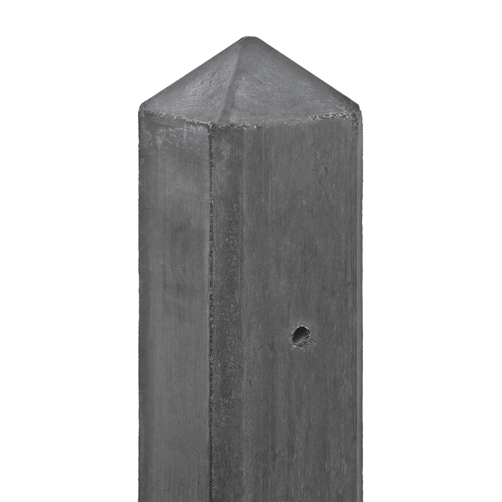 Berton©-paal LG antraciet, diamantkop 10x10x280cm hoekmodel Amstel-serie voor scherm: 180x180  