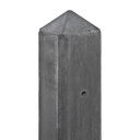 Berton©-motiefpaal antraciet, diamantkop 10x10x280cm hoekmodel Schie-serie voor scherm: 130x180  