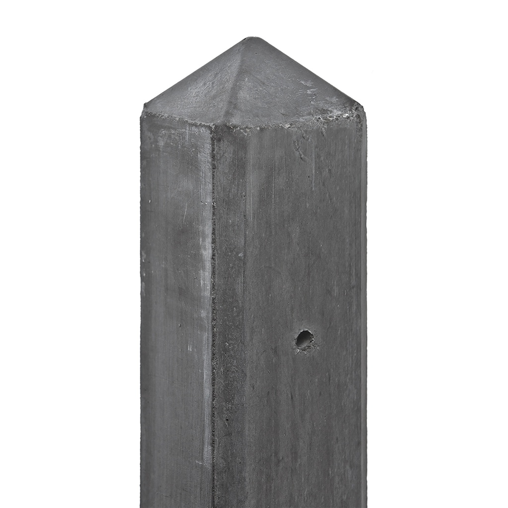 Berton©-paal antraciet, diamantkop 8.5x8.5x277cm Eindmodel Schelde-serie voor scherm: 180x180  