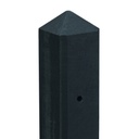 Berton©-paal antraciet gecoat,diamantkop 8.5x8.5x277cm Hoekmodel Schelde-serie voor scherm: 180x180  