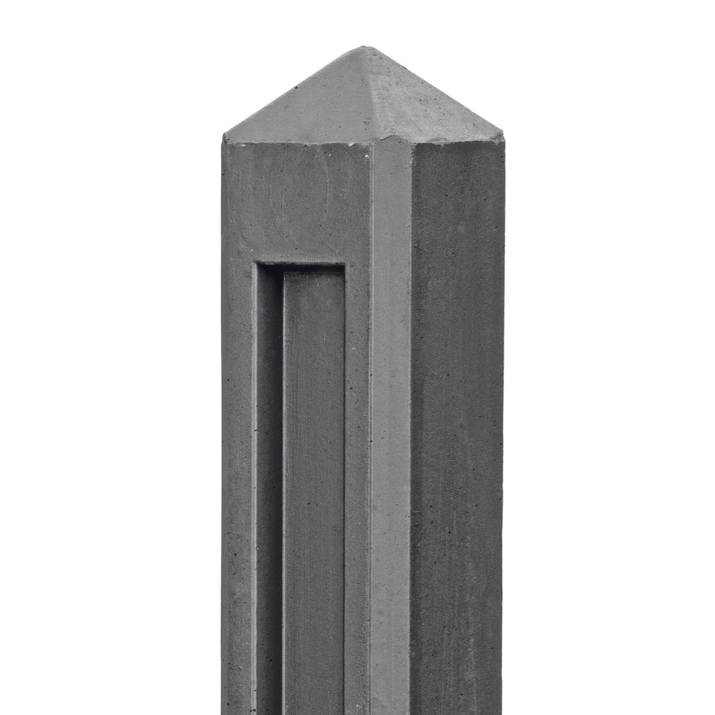 Berton©-paal antraciet, diamantkop 10x10x145cm eindmodel Hunze-serie   