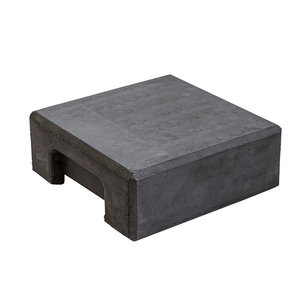 Berton©-afdekpet antraciet vlakke kop 14x14x5cm eindmodel    