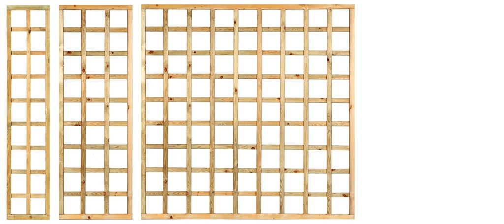 Trellis, rechte lamellen met lijst H180xB40cm  lamel:  1,3x4,0cm  