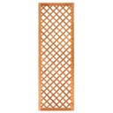 Trellis, diagonaal hardhout met lijst H180xB60cm glad geschaafd lamel: 0.7x2.0cm / lijst 3.0x5.0cm  Houtsoort: Keruing 