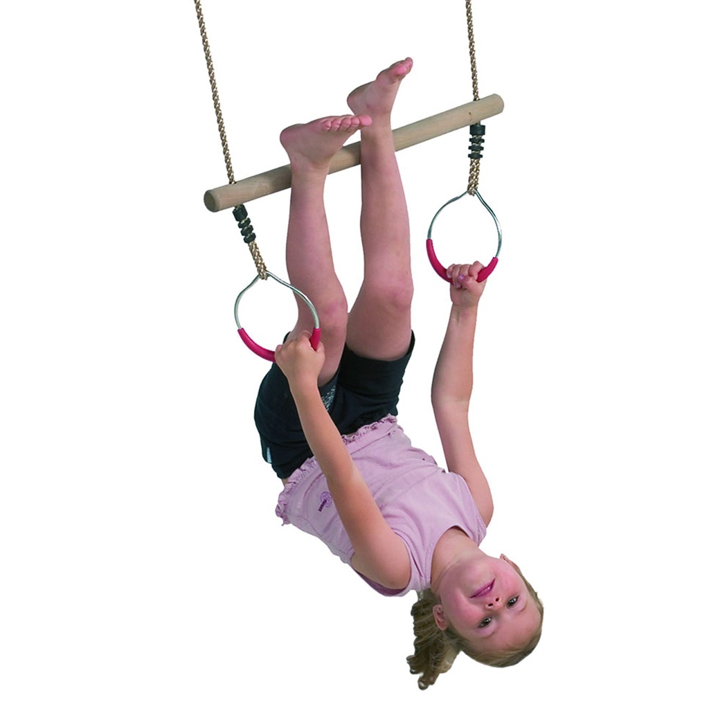 *Speelgarnituur Ring met trapeze, touwlengte 200cm    