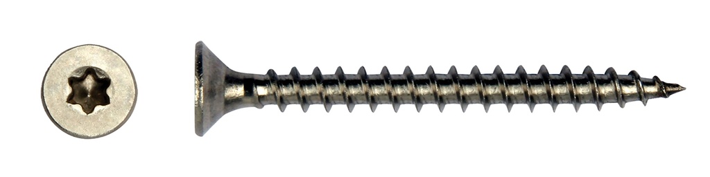 [P019875-39.0800P] *RVS schroef torx 15 m.boorpunt 3.5x30mm  minimum afname en veelvoud van: 2500 stuks prijs per stuk 