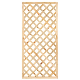 [P018965-15.5900] Trellis, diagonale lamellen met lijst H180xB90cm  lamel:  1,3x4,0cm  