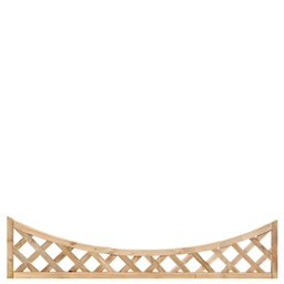 [P018952-15.1718] Trellis, diagonaal met holle lijst H40xB180cm  lamel:  1,3x4,0cm  