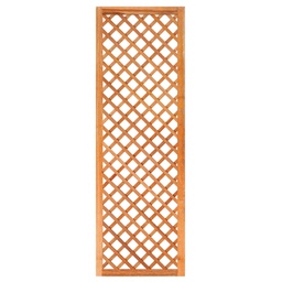 [P002539-15.8060] Trellis, diagonaal hardhout met lijst H180xB60cm glad geschaafd lamel: 0.7x2.0cm / lijst 3.0x5.0cm  Houtsoort: Keruing 